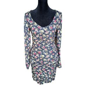Urban Outfitters Dalton Ruched Mesh Mini Dress Size XS